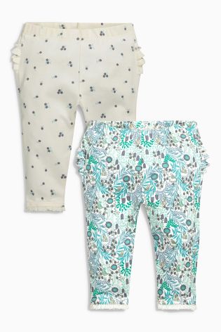 Ecru Leggings Two Pack (0mths-2yrs)